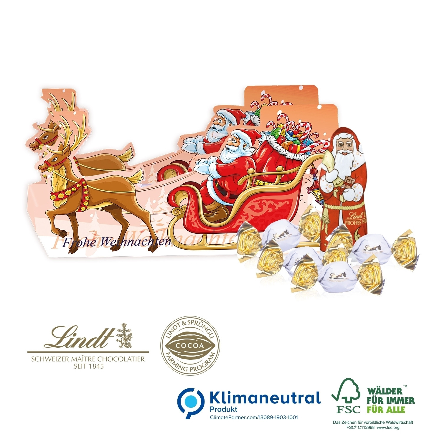 Präsent Schlitten, Klimaneutral, FSC®