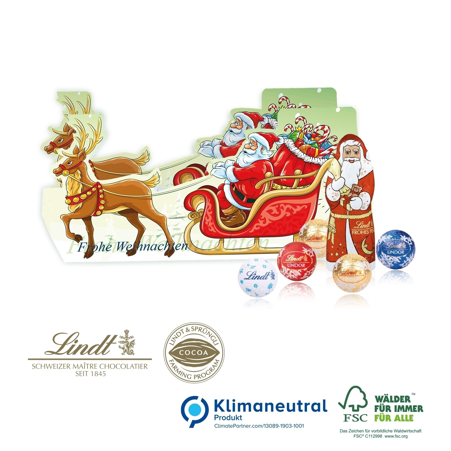 Präsent Schlitten, Klimaneutral, FSC®