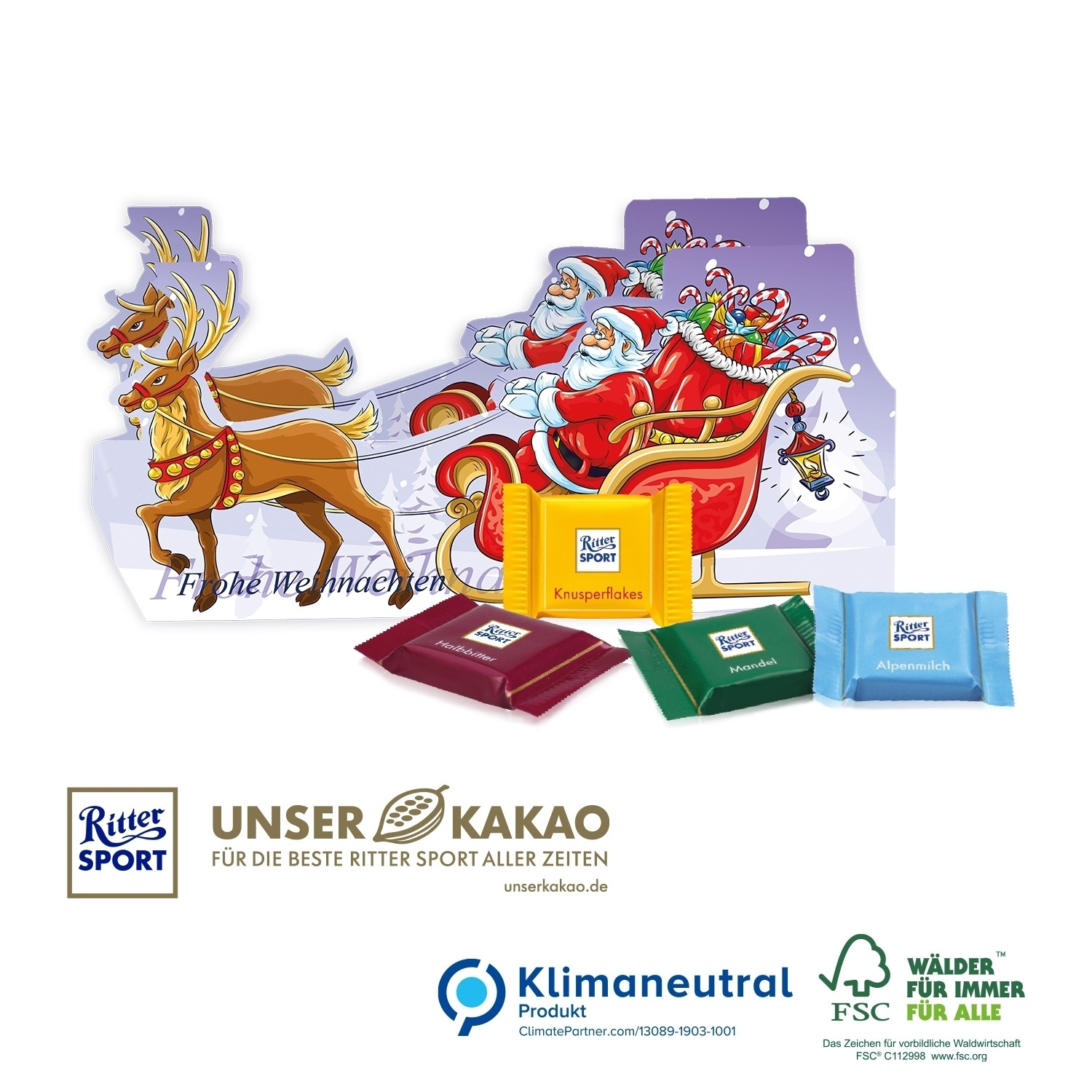 Präsent Schlitten, Klimaneutral, FSC®
