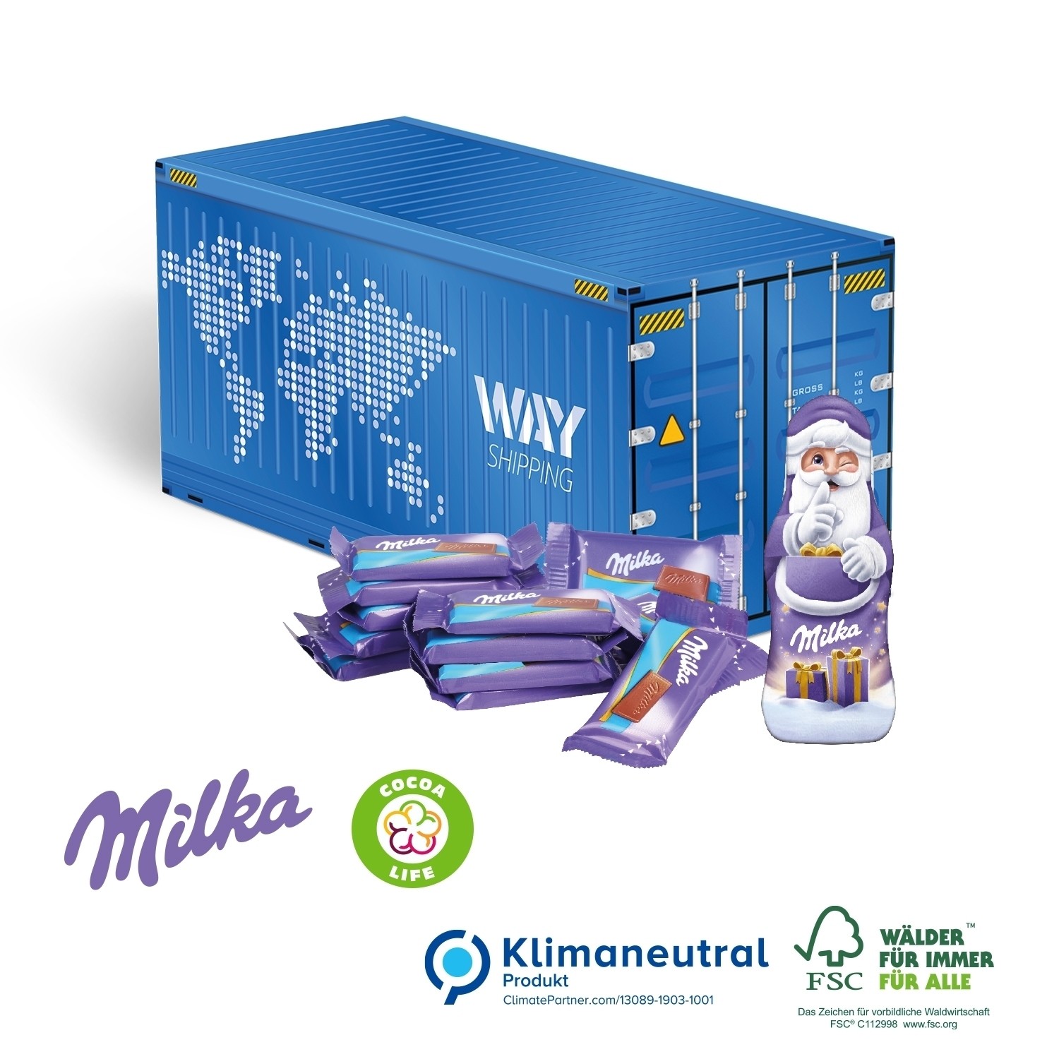 Präsent Weihnachts-Container, Klimaneutral, FSC®