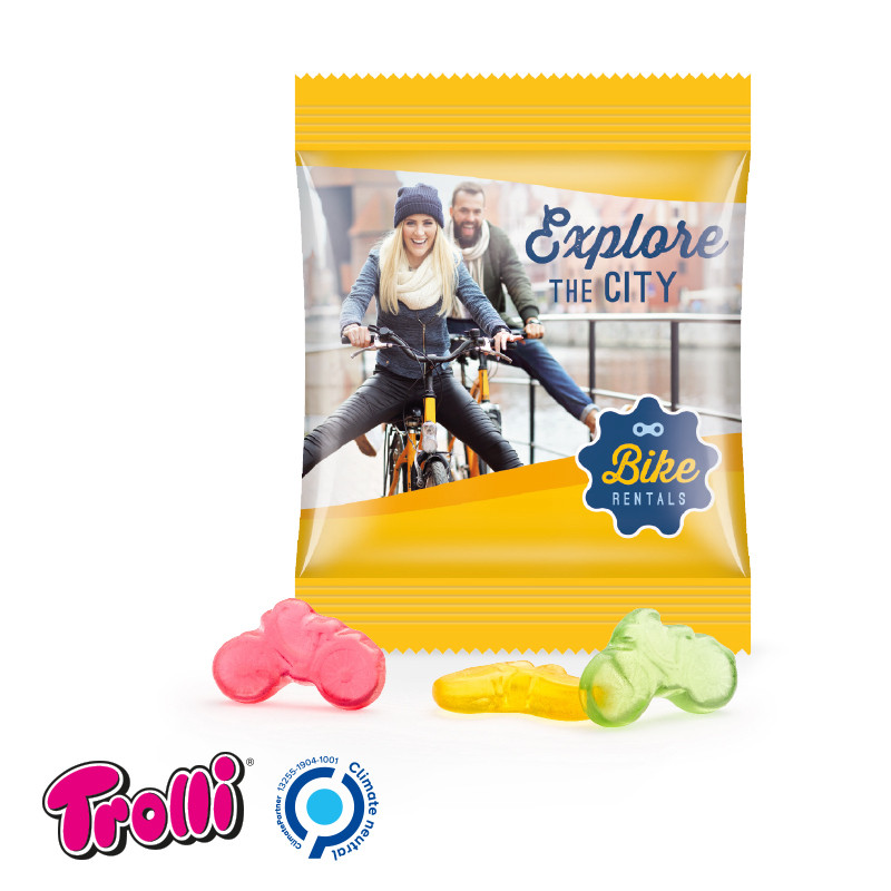 Trolli - Fruchtgummi Minitüte 10g, "Fahrrad