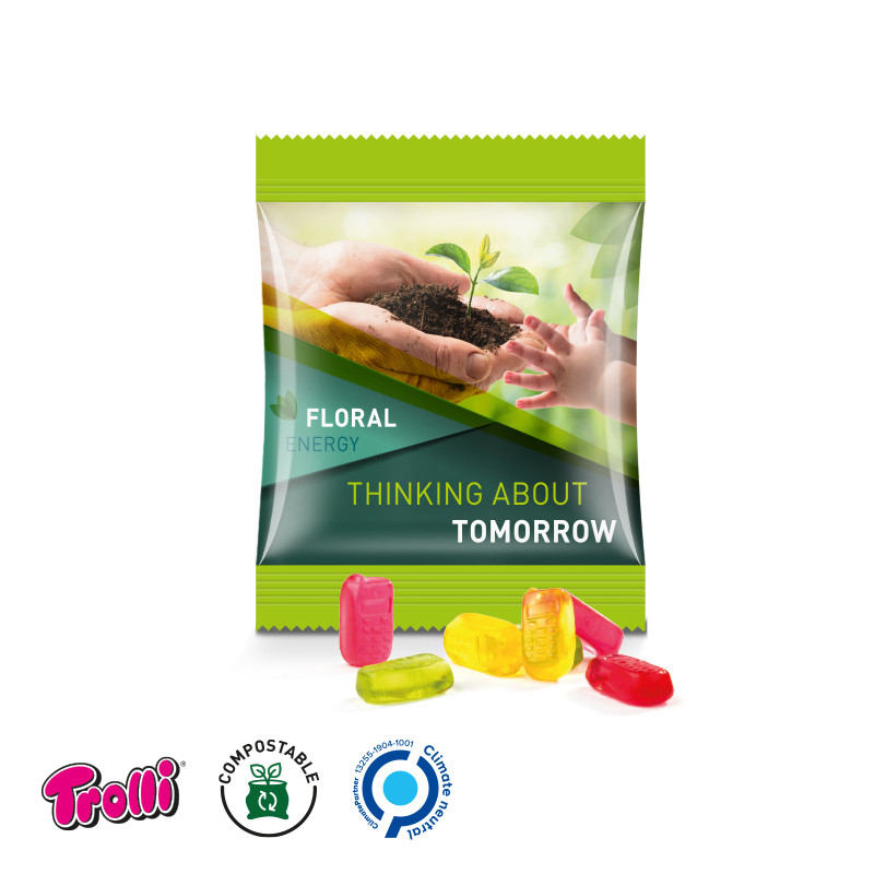 Trolli - Fruchtgummi Minitüte 15g, "Handy", kompostierbare Folie
