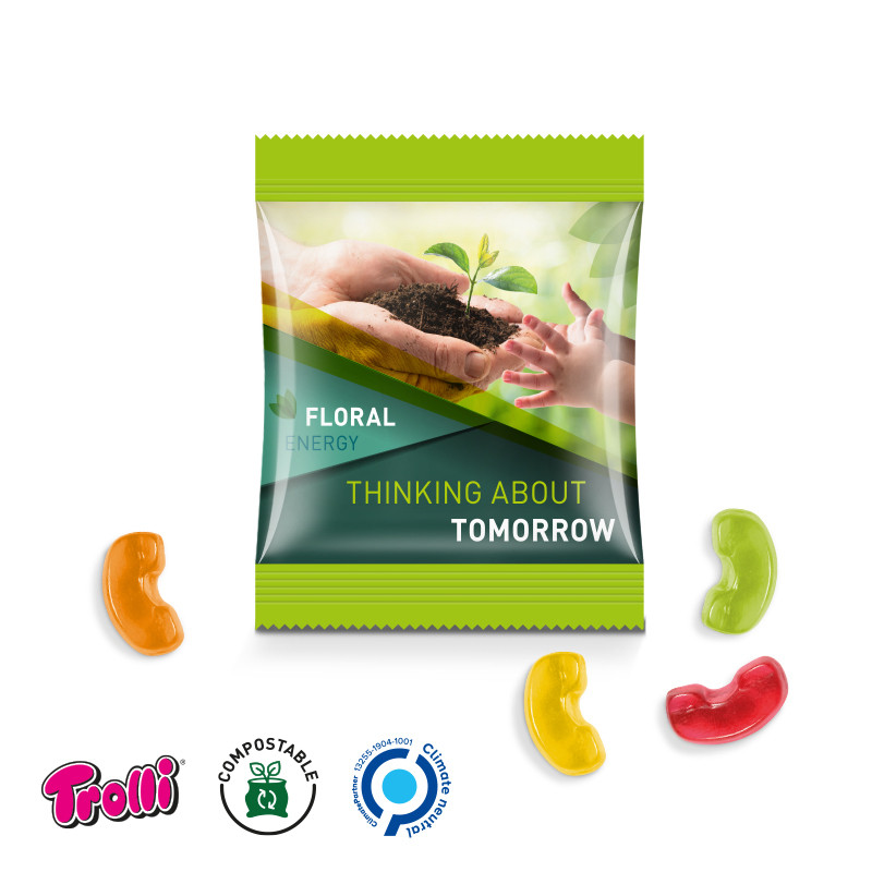 Trolli - Fruchtgummi Minitüte 15g, "Telefonhörer", kompostierbare Folie