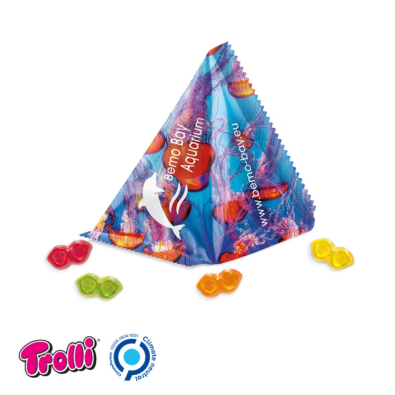 Trolli - Fruchtgummi Tetraeder, "Brille