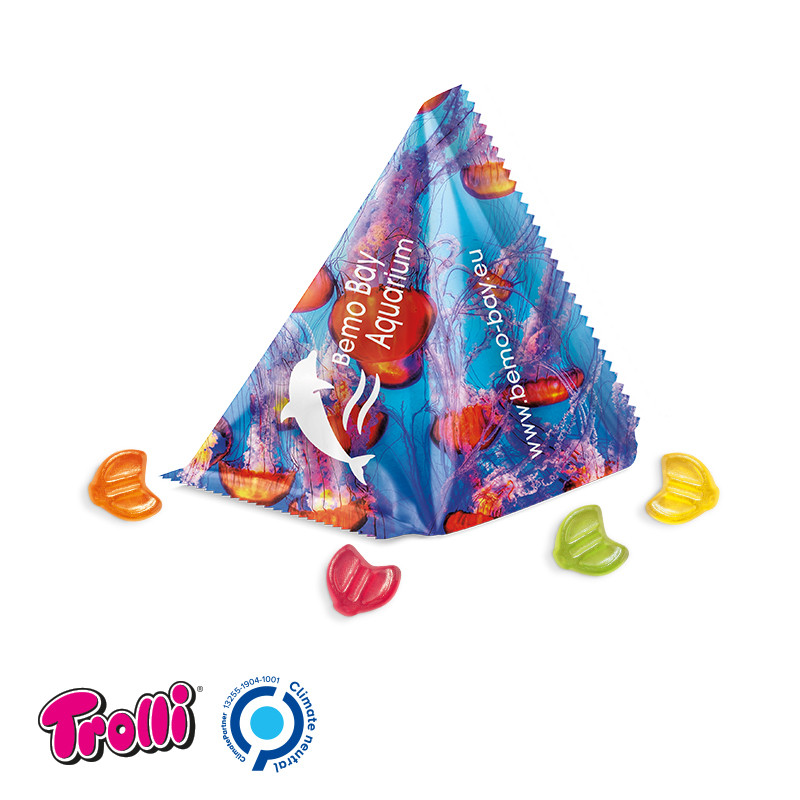 Trolli - Fruchtgummi Tetraeder, "EURO-Zeichen