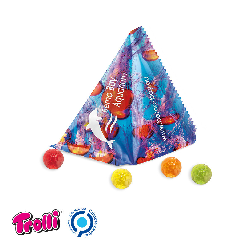 Trolli - Fruchtgummi Tetraeder, "Fußball