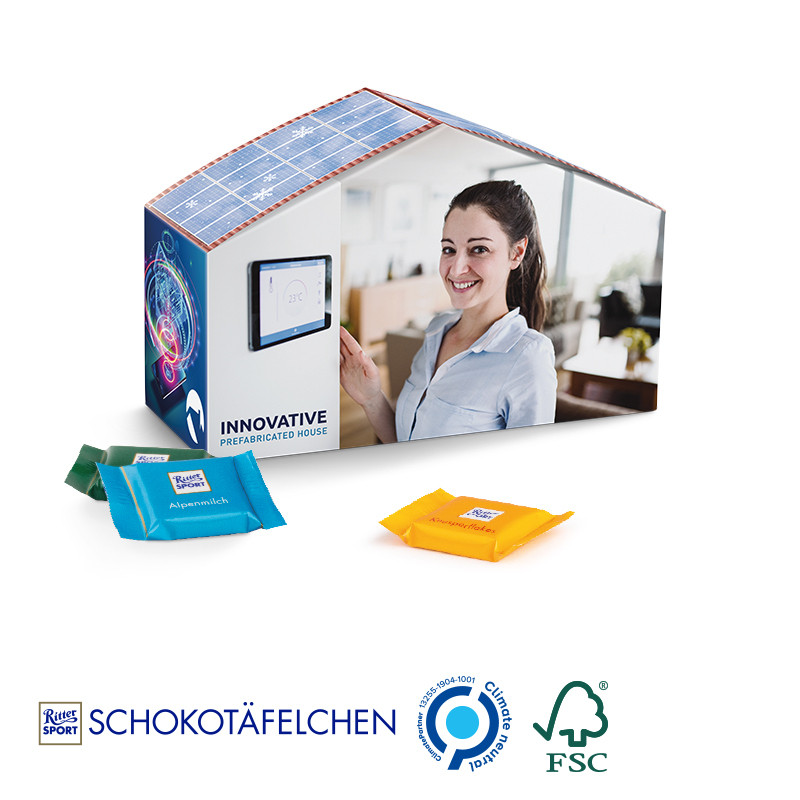 Haus Präsent Ritter SPORT Schokotäfelchen