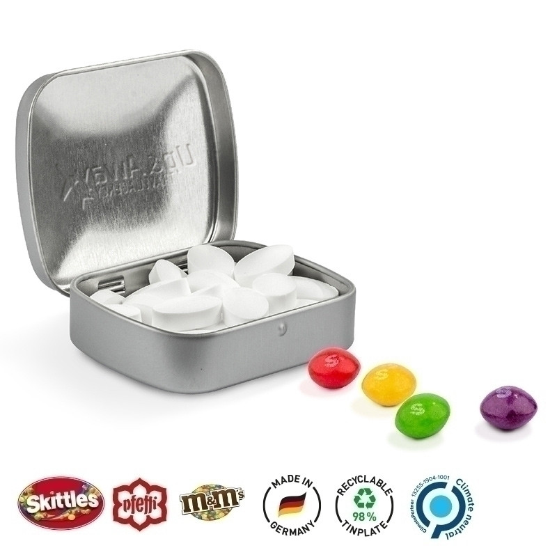 Skittles - Klapp Dose Skittles Kaubonbons, Prägung