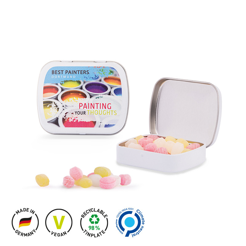 Klappdose Fruchtmix, Druck