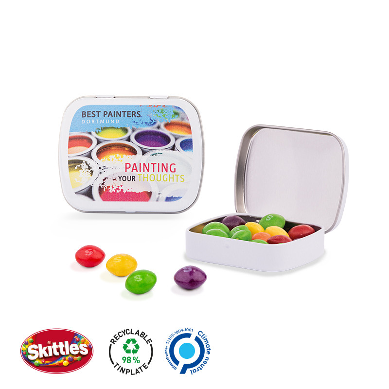 Skittles - Klappdose Skittles Kaubonbons, Druck
