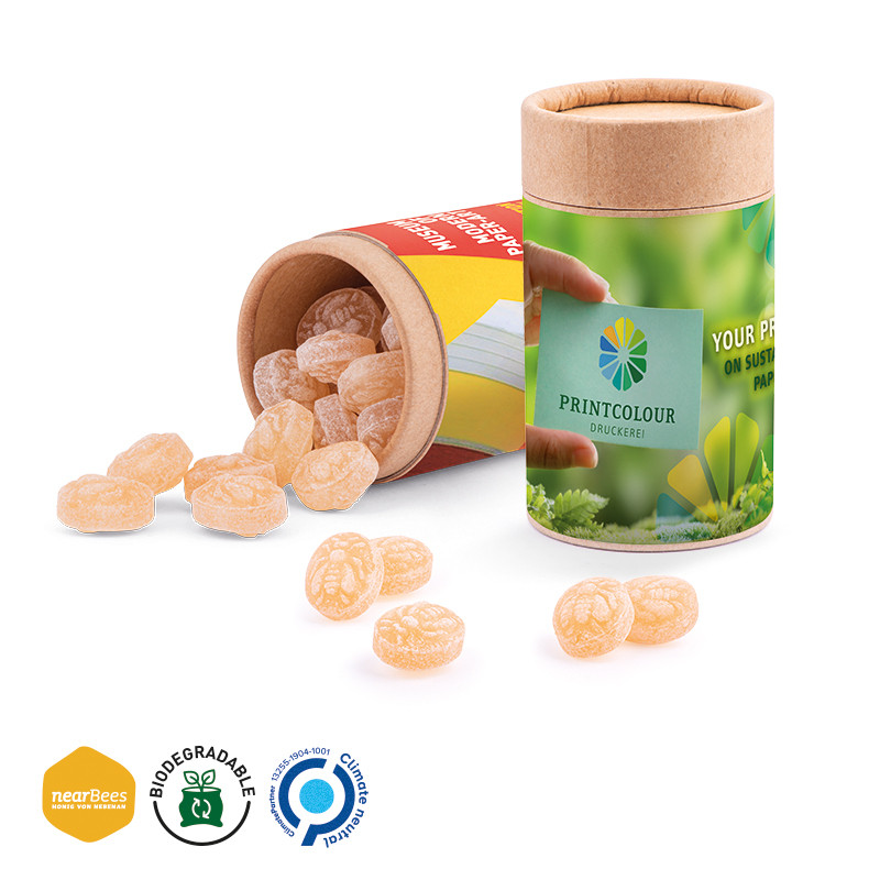 Papierdose Eco Midi Honigbienen Bonbons