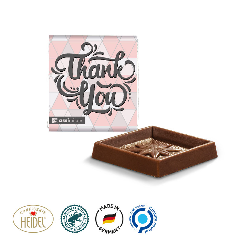 Heidel - Quadrat Täfelchen Schokolade