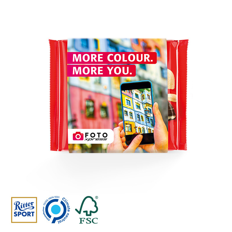Ritter SPORT 100g mit Papierbanderole, Marzipan