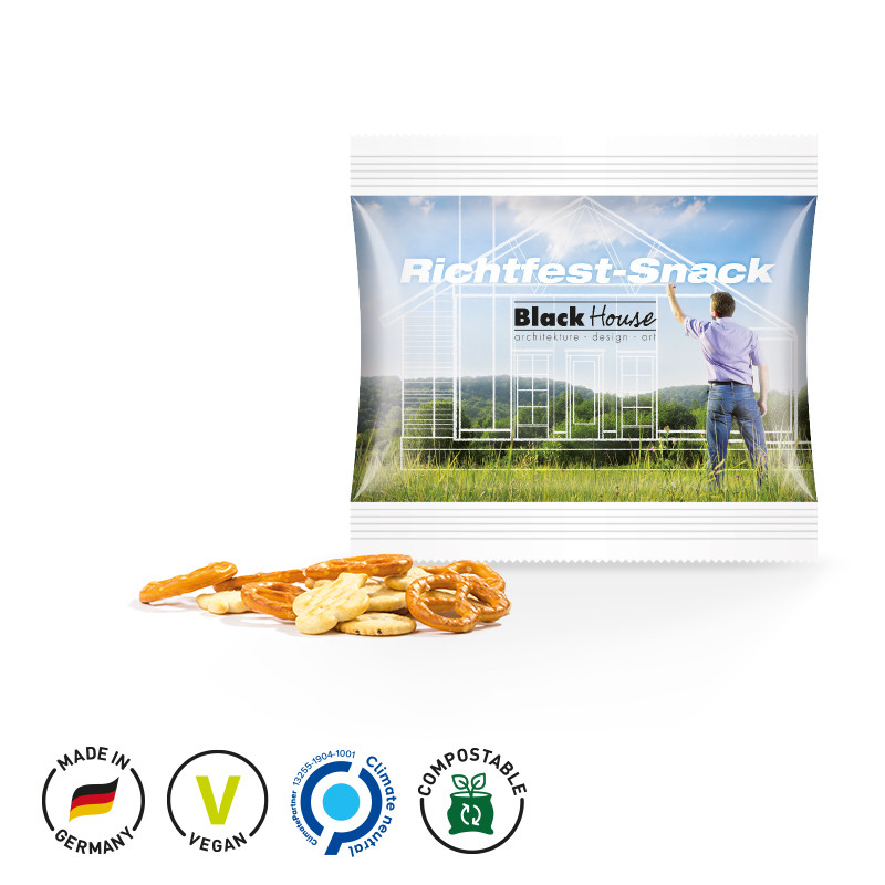 Snack Miditüte, Knabber Mix, kompostierbare Folie