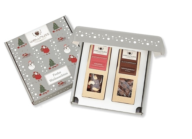 2 Snacks in der Versandverpackung