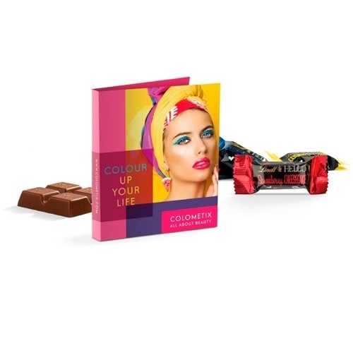 Werbekarte Midi Lindt HELLO Mini Stick