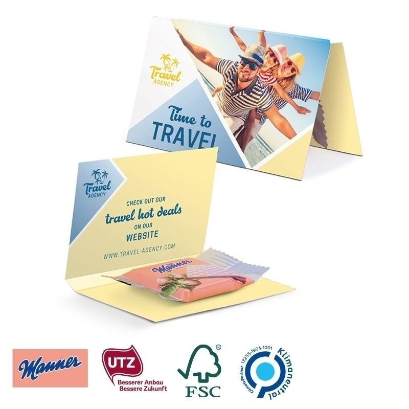 Manner - Werbekarte Visitenkartenformat Manner 1er