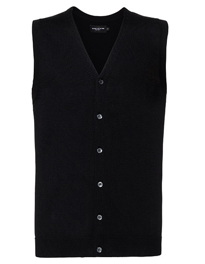 Men´s V-Neck Sleeveless Knitted Cardigan