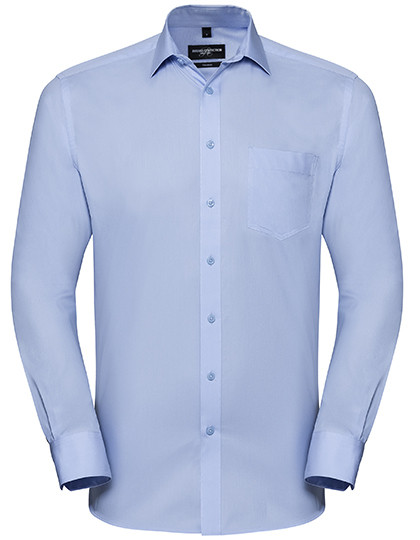 Men`s Long Sleeve Tailored Coolmax® Shirt