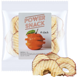Bio Apfelchips, ca. 15g, Express Maxi-XL-Tüte mit Etikett
