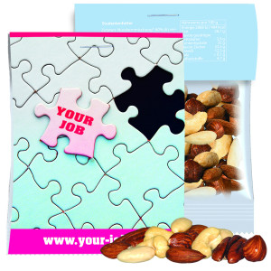 Bio NusskernMix, ca. 15g, Express Midi-Tüte mit Werbereiter