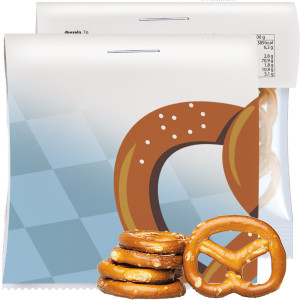 Bio Mini Brezeln Original, ca. 7g, Express Maxi-Tüte mit Werbereiter