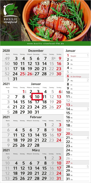 Einblatt-Monatskalender Konzept 4 Post bestseller