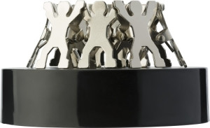 Memohalter 'People' aus ABS-Kunststoff/Metall