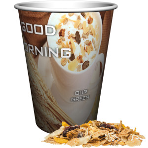 Müsli Apfel-Cranberry, ca. 50g, Snackbecher Maxi