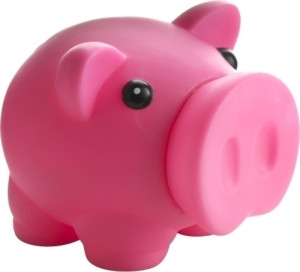 Sparschwein  'Piggy' aus Kunststoff