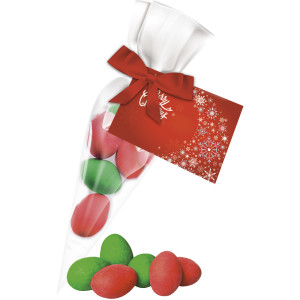 Bunte Mandeln, ca. 35g, Express Spitztüte mit Werbekarte