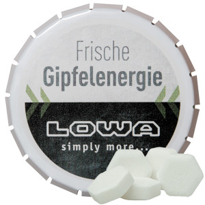 Bio Traubenzucker Orange Drops, ca. 20g, Klick-Klack Dose weiß