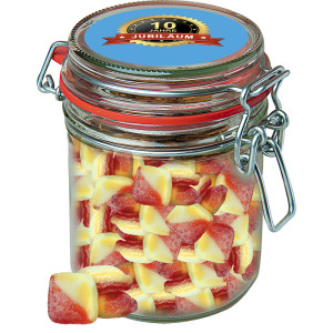 Rote Grütze-Vanille Bonbons, ca. 200g, Bonbonglas Maxi