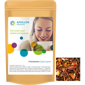 Bio Früchtetee gute Laune, ca. 17g, Standbeutel Mini