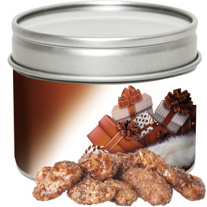 Feuergebrannte Mandeln, ca. 60g, Metalldose mit Sichtfenster