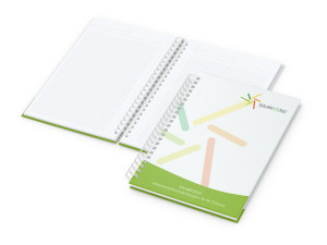 Business-Notizbücher - Wire-O-Bindung Bizz-Book A5 Cover-Star bestseller, gloss-individuell