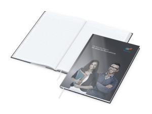 Business-Notizbücher - fest gebunden Note-Book A4 bestseller, 4C-Digital, gloss-individuell