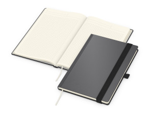 Business-Notizbücher - fest gebunden Vision-Book Creme A5 x.press, Siebdruck-Digital