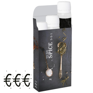 verschiedene Gewürzmischungen (€€€), 5-20g, 3er Set Sweet Dose Slim in Faltschachtel