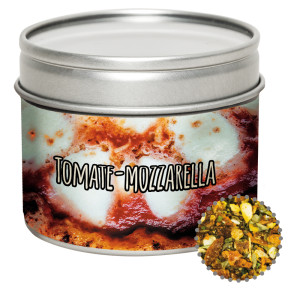 Gewürzmischung Tomate-Mozzarella, ca. 40g, Metalldose mit Sichtfenster