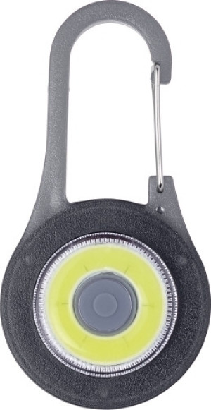 Karabinerhaken 'Reflect' mit LED Licht aus ABS-Kunststoff