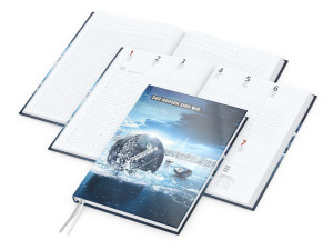 Hybrid-Wochentimer Note-Hybrid A5 bestseller, 4C-Digital, gloss-individuell