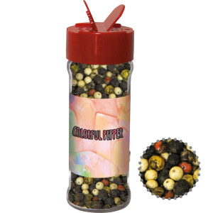 Gewürzmischung bunte Pfefferkörner, ca. 45g, Glas mit Streuaufsatz