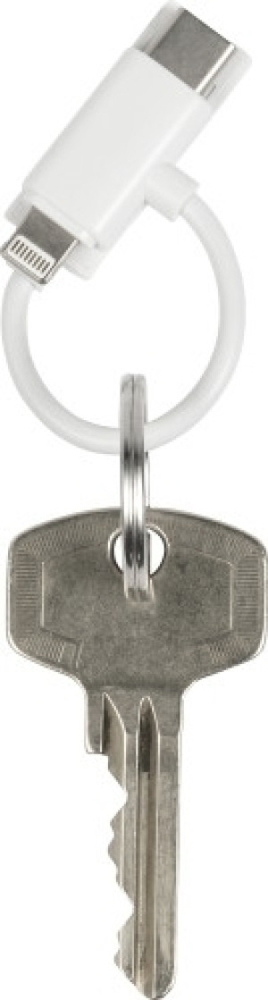 Ladekabel 'Thor' mit USB, USB-C, Lightning Anschluss aus Kunststoff