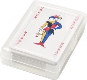 Kartenspiel 'Ace' in transparenter PET Box