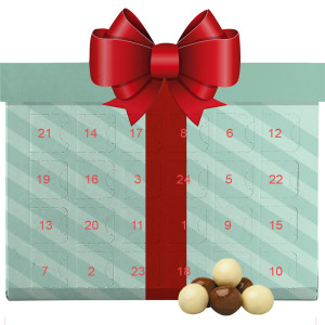 Knusperkugeln-Mix, ca. 50g, Adventskalender Mini Geschenk