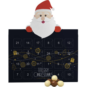 Bio Knusperkugeln-Mix, ca. 50g, Adventskalender Mini Weihnachtsmann