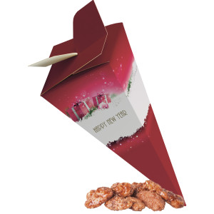 Feuergebrannte Mandeln, ca. 30g, Präsent-Pyramide