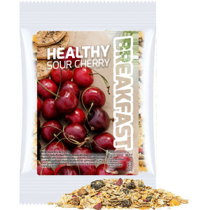 Bio Müsli Sauerkirsche, ca. 50g, Express Maxi-Tüte mit Etikett