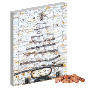 Feuergebrannte Mandeln, ca. 60g, Adventskalender Mini Hochformat